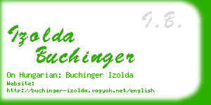izolda buchinger business card